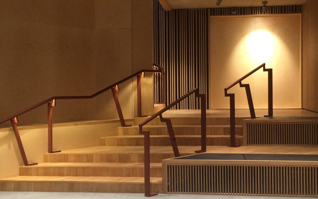 main stairway in new library