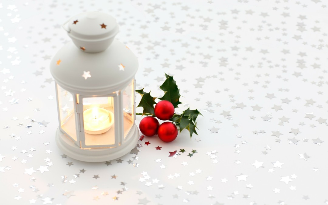 christmas decoration lights white