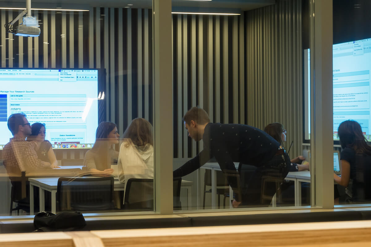 training session in the Literacy Lab